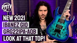 New For 2021  Ibanez GIO GRG221PAAQB  A Stunning Super Affordable Guitar  Review amp Demo [upl. by Elysee]