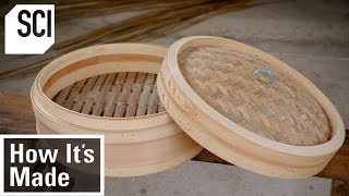 How Bamboo Steamer Baskets Are Made  How Its Made [upl. by Schechter262]