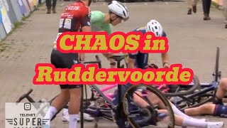 KEY MOMENTS  Cyclocross Telenet Superprestige Ruddervoorde [upl. by Aihsekan600]