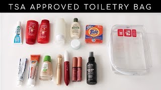 How to Pack Toiletries Makeup and Meds in a CarryOn Luggage [upl. by Odnalref721]