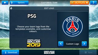 How To Import PSG Logo And Kits In Dream League Soccer 2019 [upl. by Grannia]