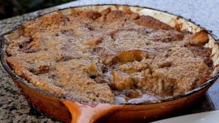 How to make Southern Peach Cobbler on a Kamado Joe  Recipe [upl. by Noryb]