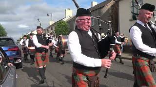 Queen Elizabeth Pipe Band  Castledawson Orange Service 2024 2 [upl. by Ventre894]