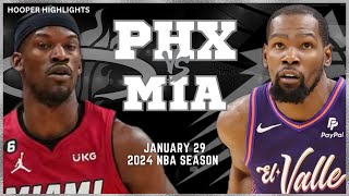 Phoenix Suns vs Miami Heat Full Game Highlights  Jan 29  2024 NBA Season [upl. by Gerrald679]