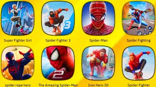 Super Fighter Girl Spider Fighter 3 SpiderMan Spider Fighting Spider Rope Hero [upl. by Hugh]