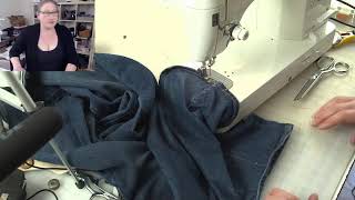 How to Taper Your Jeans  Keep original topstitching [upl. by Osber]