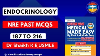 Endo NRE past mcq 187 to 216 from medical made easy book By Dr Shaikh [upl. by Otsuj830]