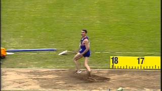 Triple Jump  Jonathan Edwards  World Records 1816m amp 1829m [upl. by Angadreme942]