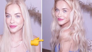 FLAT IRON VOLUME SURF WAVES TUTORIAL  QUICK amp EASY HAIRSTYLE [upl. by Enyamrahs]