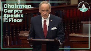 Senator Carper Celebrates Senate Passage of Recycling and Composting Legislation [upl. by Budge]