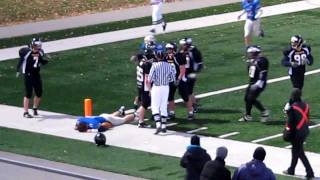 Chevalier Bowl II Knights vs Silverhawks Monster Quarterback Hit [upl. by Auhs901]