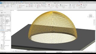 Sofistik Reinforcement Extension for Revit 2020  Installation  Dome  Face Rebar [upl. by Jobie16]