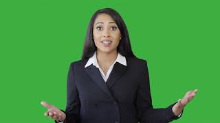 portrait of young black business women talking isolated green screen background [upl. by Valentina]