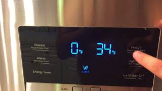 How to TURN UP a Samsung Fridges Temperature [upl. by Brita50]