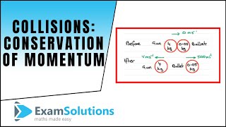 Collisions  Conservation of Momentum  A bullet being fired from a gun [upl. by Constancia]