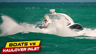 2023 TOP 22 MOMENTS AT THE INLET PART 4   Boats vs Haulover Inlet [upl. by Ahsimet]