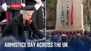 Armistice Day commemorations take place across UK [upl. by Chrissie187]