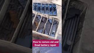 How to restore old and Dead battery repair solar car battery repair shorts viralvideo [upl. by Gally]