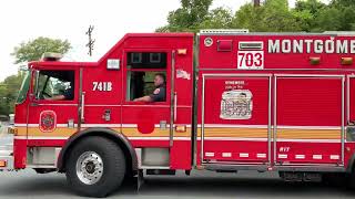 Montgomery County MCFRS Rescue Squad 703 Responding [upl. by Edlun]