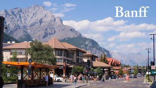 BANFF Alberta Canada Travel  Banff Downtown and Bow Falls [upl. by Skvorak]