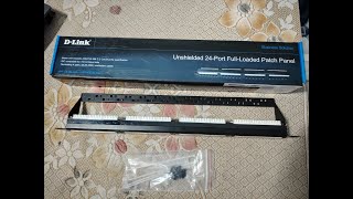 D Link 24 Port Full Loaded Patch Panel  Unboxing [upl. by Netnert]