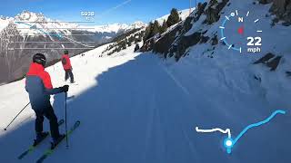 Blue Piste  Villard  Alpe D’Huez [upl. by Leoline375]