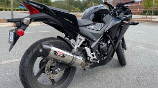 Yoshimura R77 Exhaust  Honda CBR300R  How’s it sound [upl. by Herrington]