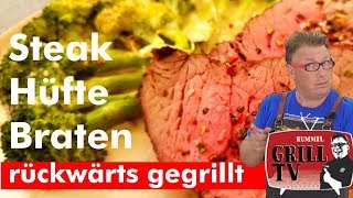 SteakHüfte rückwärts grillen wie ein Rinderbraten mit Brokkoli 🤩😅😱 Rummel Grill TVrummelgrilltv [upl. by Nnaeus]