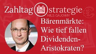 Bärenmärkte Wie tief fallen DividendenAristokraten [upl. by Leifer]