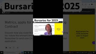 Bursaries for 2025 academic yearAccounting students universityprep universityadmissions [upl. by Oinotla]