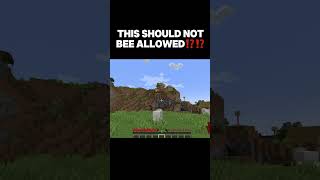 THIS SHOULD NOT BEE ALLOWED IN MINECRAFT fyp [upl. by Pollerd]