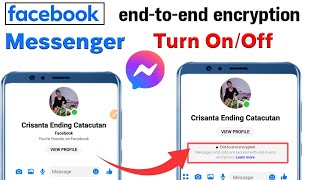 Messenger End To End Encryption Turn OnOffMessenger End To End Encryption Turn On Kaise Kare [upl. by Notxap521]