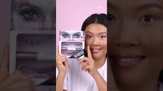 How to Get Lash Extensions Look at Home 👁  DIY Lashes with Falscara® by KISS® [upl. by Eibbor]