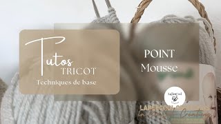 Tricot pour débutante  Point mousse 🧶 [upl. by Alset]