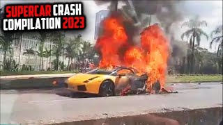 Idiots in SuperCars Compilation 2023 [upl. by Enram]