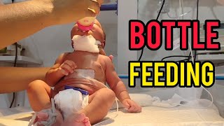 How To Feed Newborn Baby  Bottle Feeding  Newborn Feeding Procedure  NICU viralvideo youtube [upl. by Ffoeg502]