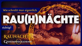 Raunächte Rauhnächte oder Rauchnächte Raunächte [upl. by Mckinney]