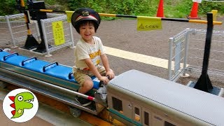 おでかけ 京王れーるランドへ遊びに行ったよ！ミニ電車に乗ったよ！ トイキッズ [upl. by Beckman730]