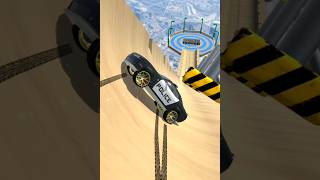 Police Car Crashing 8  Mega Car Crash Simulator  shorts gaming shortsfeed mysterxgaming [upl. by Nreval]