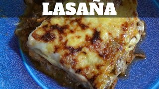 LASAÑA BOLOÑESA 🍝  Bechamel boloñesa carne y queso  William Priets [upl. by Abdel]