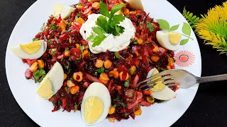 Recette Salade de betterave  Beetroot salad recipe  CUISINE MAROCAINE [upl. by Netsirt280]