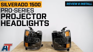 20142015 Silverado 1500 PROSeries Projector Headlights Review amp Install [upl. by Angelico45]