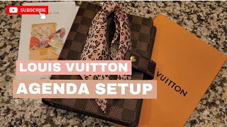 LOUIS VUITTON AGENDA SETUP [upl. by Ulphi]