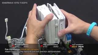 ENERMAX 101  How to install ENERMAX ETST40Fit Air Cooler [upl. by Durward]