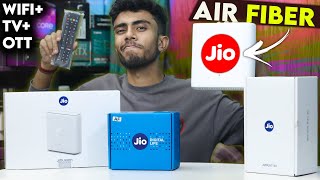 Jio Air Fiber Unboxing amp Installation ⚡️High Speed Unlimited WIFI Internet At Cheapest Cost 🔥 [upl. by Aisekal]