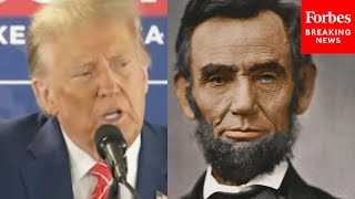 JUST IN Trump Says Civil War Could Have Been Negotiated Then Lincoln Wouldnt Be Remembered [upl. by Kamat]