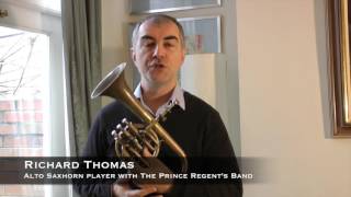 The Prince Regents Band introduces the alto saxhorn in B flat [upl. by Idnarb]