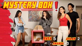 MYSTERY BOX CHALLENGE ft Ananya Panday Rysa Panday amp Ahaan Panday [upl. by Massarelli]