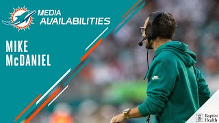 Head Coach Mike McDaniel meets with the media  Miami Dolphins [upl. by Janek]