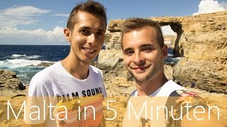 Malta in 5 Minuten  Reiseführer  Die besten Sehenswürdigkeiten [upl. by Cassi]